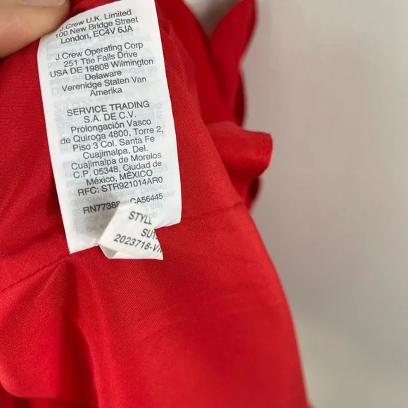 Red Women's Top Camisoles Career Work Summer by JCrew Size 0 - Picture 10 of 12